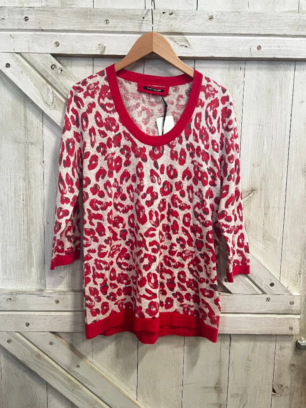 Luisa Cerano Red Leopard Print NWT Size 10